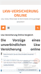 Mobile Screenshot of lkw-versicherung-online.de