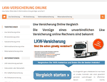 Tablet Screenshot of lkw-versicherung-online.de